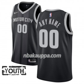 Detroit Pistons Custom 2018-19 Nike City Edition Musta Sininen Pelipaidat Swingman - Lasten